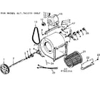 Kenmore 867765350 blower assembly/765370 only diagram