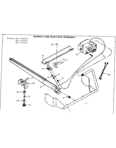 Burner and manifold assembly