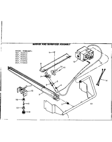 Burner and manifold asm