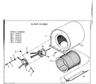 Kenmore 867765952 blower asm diagram