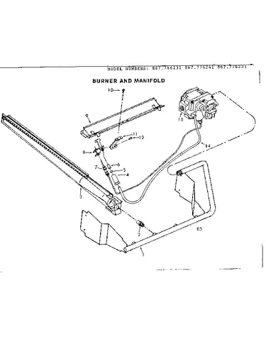 Burner and manifold asm