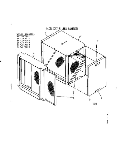 Accessory filter cabinet