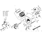 Kenmore 867767840 blower assembly diagram