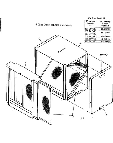 Accessory filter cabinets
