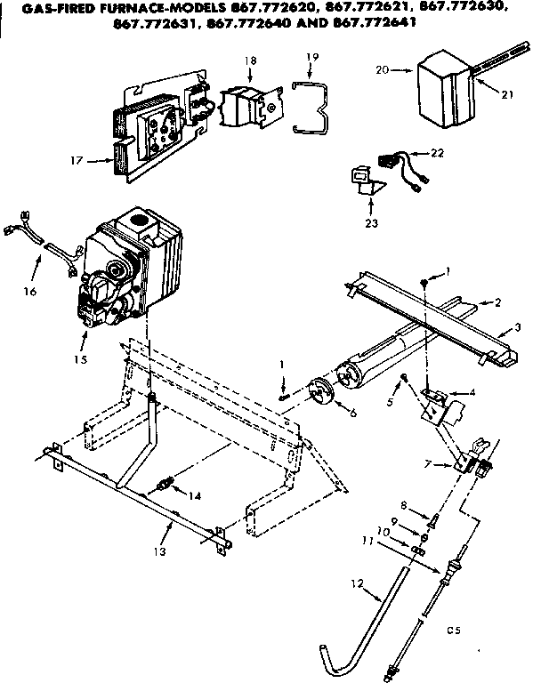 GAS BURNERS AND MANIFOLD