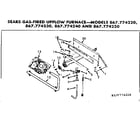 Kenmore 867774220 gas burners and manifold diagram