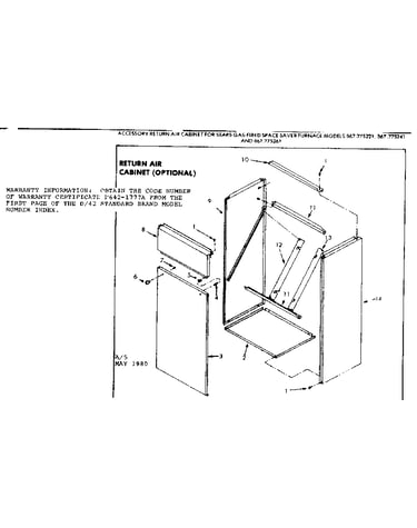 Optional cabinet