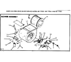 Kenmore 867775221 blower assembly diagram