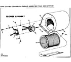 Kenmore 867775431 blower assembly diagram