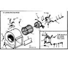 Kenmore 867810560 evaporator blower diagram