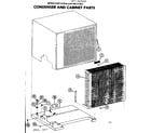 Kenmore 867812931 condenser and cabinet parts diagram