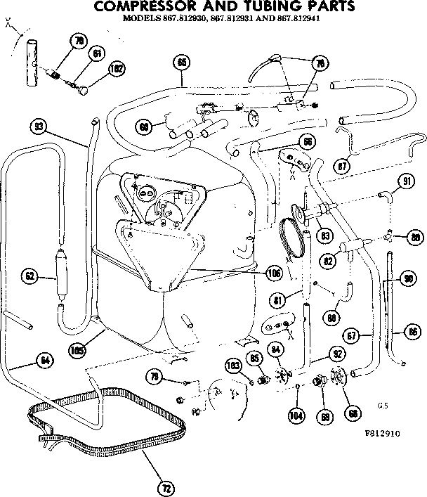 COMPRESSOR AND TUBING PARTS