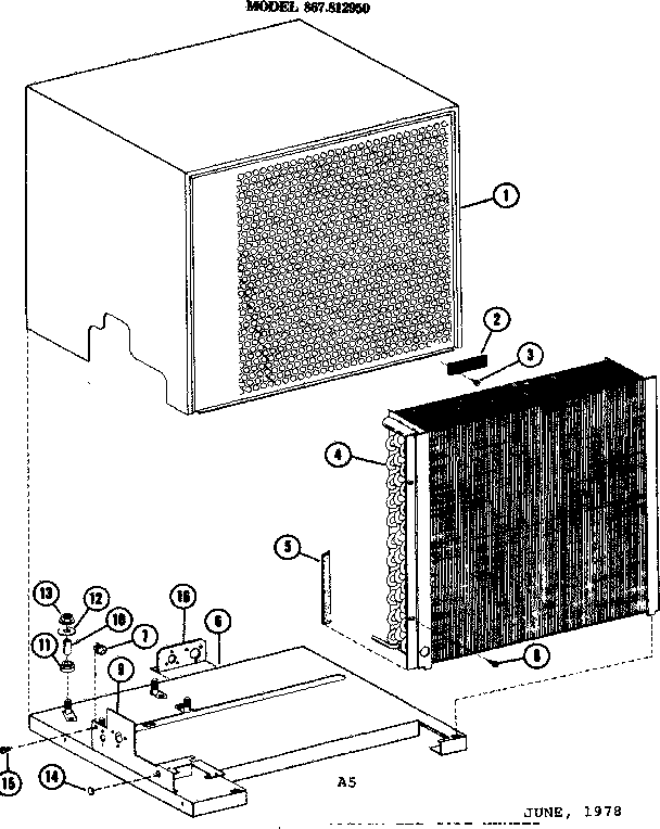 Condenser and cabinet parts
