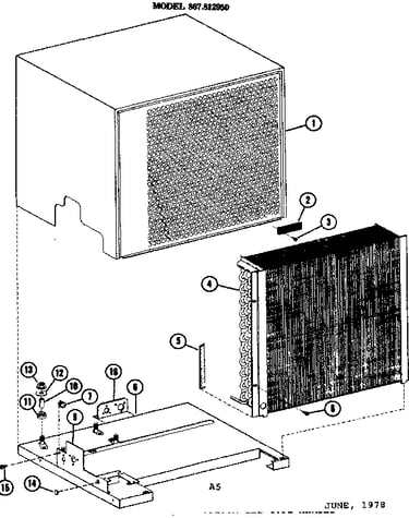 Condenser and cabinet parts