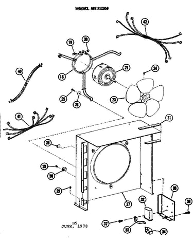 Condenser fan and motor parts