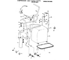 Kenmore 867812960 compressor and tubing parts diagram