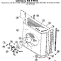 Kenmore 867813022 system and air parts diagram