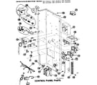 Kenmore 867813061 control panel parts diagram