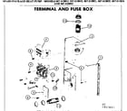 Kenmore 867813042 terminal and fuse box diagram