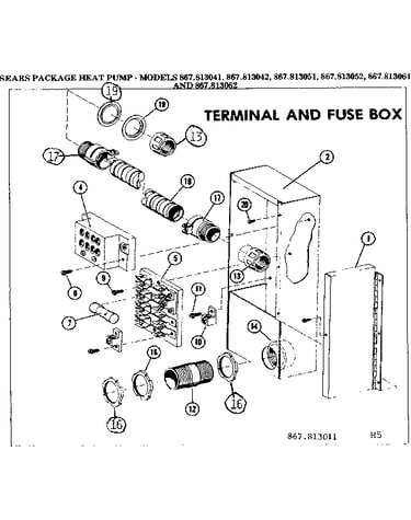 Terminal and fuse box