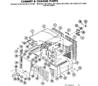Kenmore 867813031 cabinet and chassis parts diagram