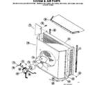 Kenmore 867813051 system and air parts diagram