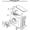 Kenmore 867813022 system and air parts diagram