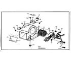 Kenmore 867816260 blower assembly diagram