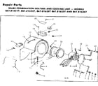 Kenmore 867816217 blower assembly diagram