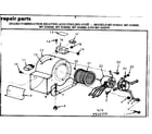 Kenmore 867816340 blower assembly diagram