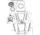 Kenmore 867819660 cabinet and fan assembly diagram