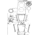 Kenmore 867819650 cabinet and fan assembly diagram