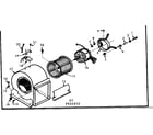 Kenmore 867822442 blower assembly diagram