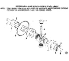 Tractor Accessories 58407 differential and axle assembly diagram