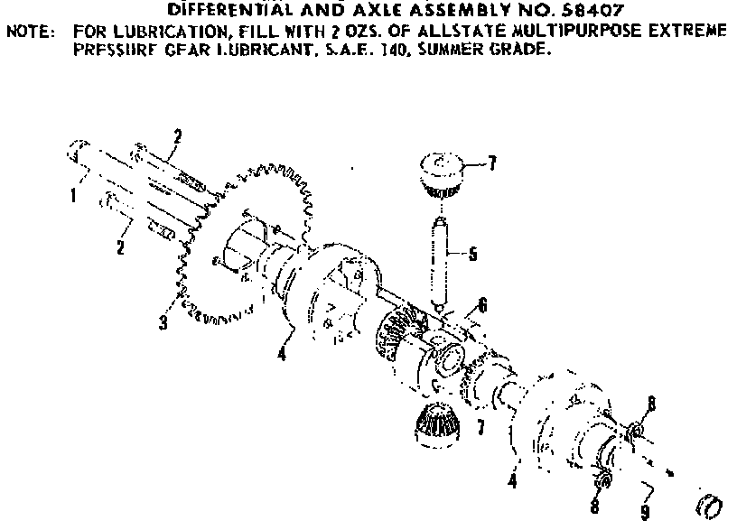 DIFFERENTIAL AND AXLE ASSEMBLY