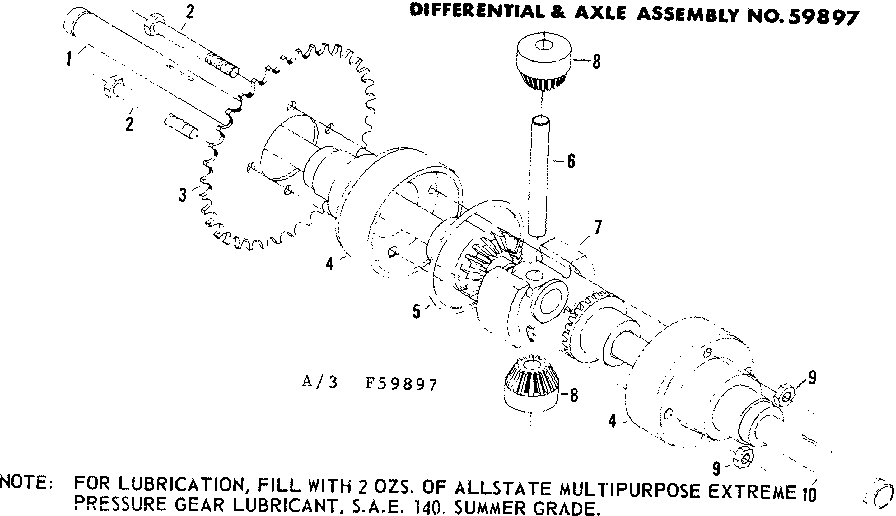 Differential and axle assembly