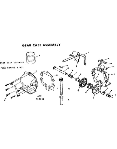 Gear case assembly