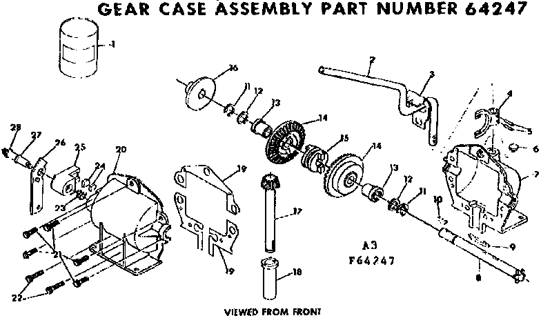 Gear case assembly