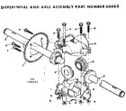 Craftsman 13196467 differential and axle assembly diagram