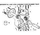 Craftsman 13196892 differential and axle assembly diagram