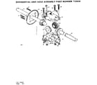Craftsman 13196861 differential and axle assembly diagram