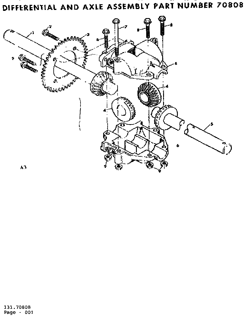 Differential and axle assembly