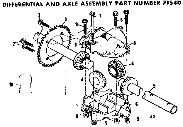 DIFFERENTIAL AND AXLE ASSEMBLY