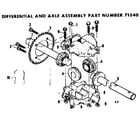 Tractor Accessories 71540 differential and axle assembly diagram