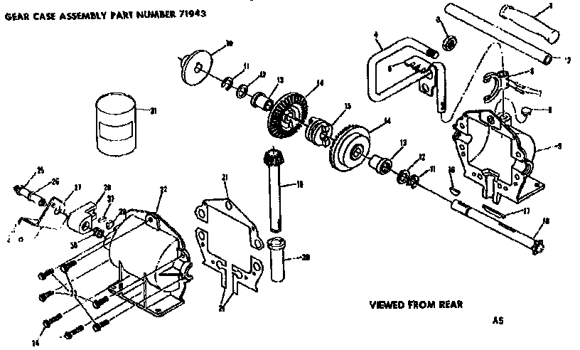 Gear case assembly
