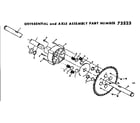 Craftsman 13173523 differential and axle assembly diagram