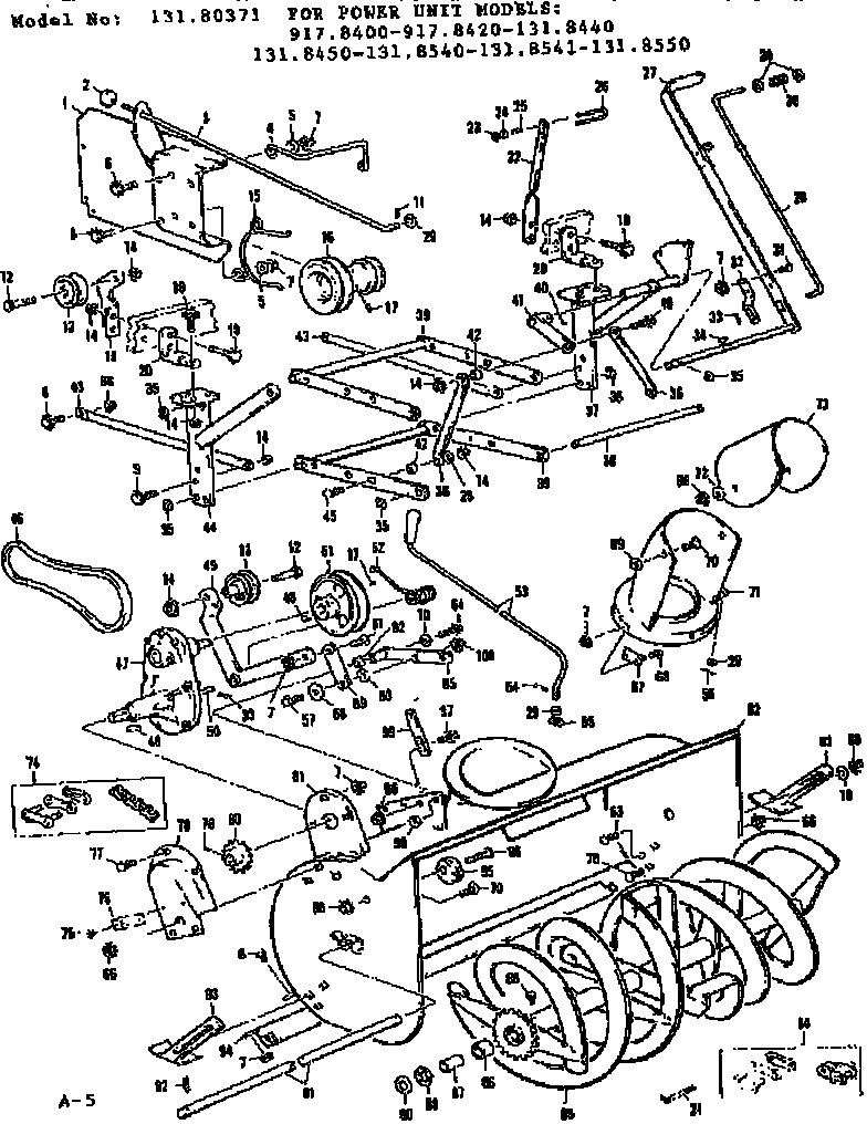 Guard belt assembly mdl 917.8400