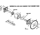 Craftsman 131881721 differential and axle diagram