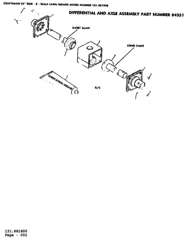 Differential and axle assembly