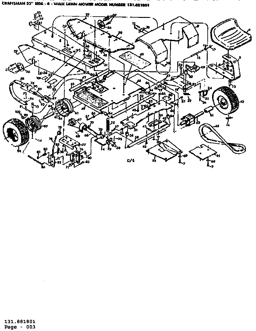 Wheel and base assembly